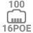 16x 100Mbps PoE